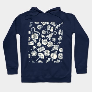 Space Cosmos Lovers Collage Hoodie